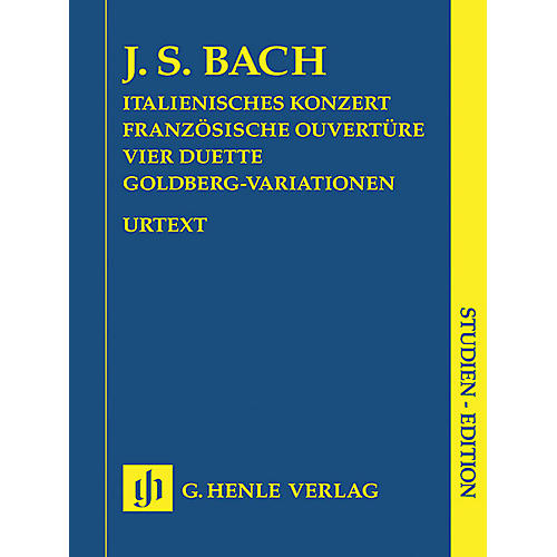 G. Henle Verlag Italian Concerto, French Overture, Four Duets, Goldberg Variations Henle Study Scores Series Softcover