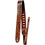 Perri's Italian Garment Leather Guitar Strap with Premium Suede Backing Vintage Brown 2