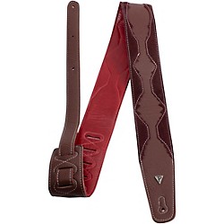 Italian Leather Guitar Strap Oxford - Brg/Brg 2.5 in.