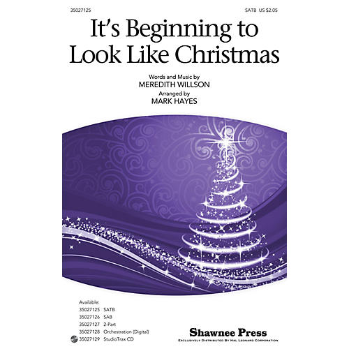 Hal Leonard It's Beginning to Look Like Christmas ORCHESTRA ACCOMPANIMENT Arranged by Mark Hayes