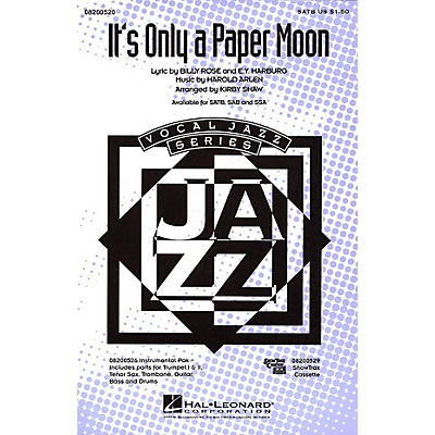 Hal Leonard It's Only a Paper Moon SATB arranged by Kirby Shaw