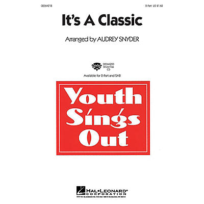 Hal Leonard It's a Classic 2-Part arranged by Audrey Snyder