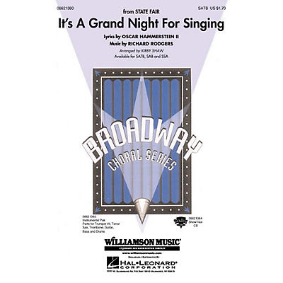 Hal Leonard It's a Grand Night for Singing (from State Fair) Combo Parts Arranged by Kirby Shaw