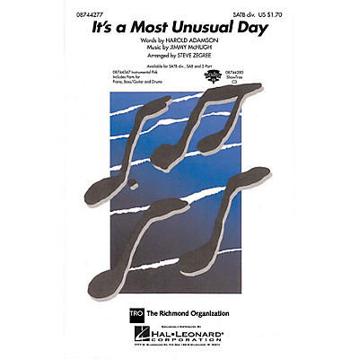Hal Leonard It's a Most Unusual Day IPAKR Arranged by Steve Zegree