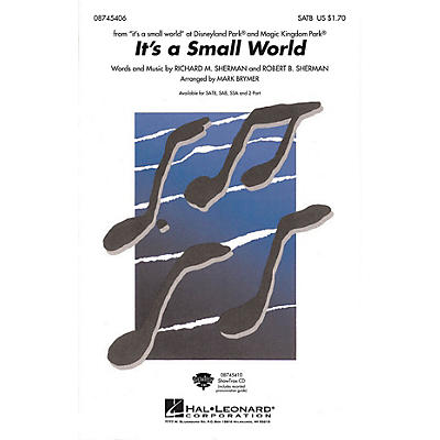 Hal Leonard It's a Small World SSA Arranged by Mark Brymer