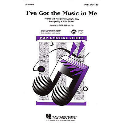 Hal Leonard I've Got the Music in Me Combo Parts Arranged by Kirby Shaw