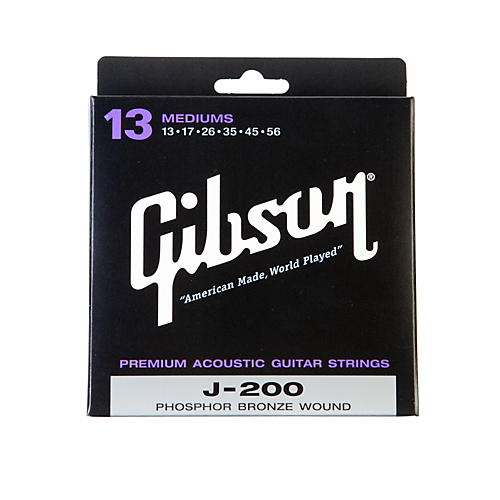 J-200 Deluxe Phosphor Bronze Acoustic Guitar Strings - Medium