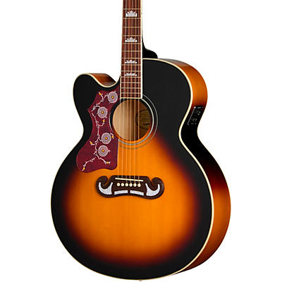 Epiphone J-200 Studio EC Left-Handed Acoustic-Electric Guitar -