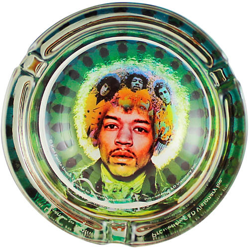J. Hendrix Face Glass Ashtray