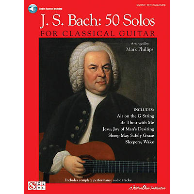 Cherry Lane J.S. Bach - 50 Solos for Classical Guitar Guitar Series Softcover Audio Online