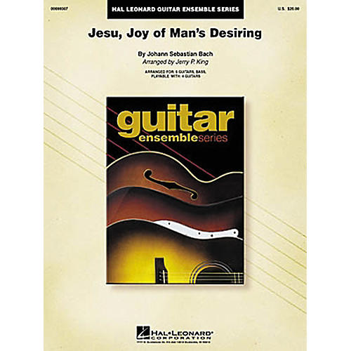Hal Leonard J.S. Bach Jesu Joy of Man's Desiring Guitar Ensemble Score