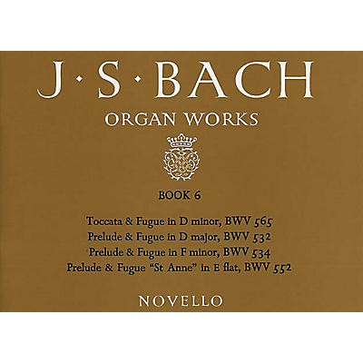 Music Sales J.S. Bach: Organ Works Book 6 Music Sales America Series
