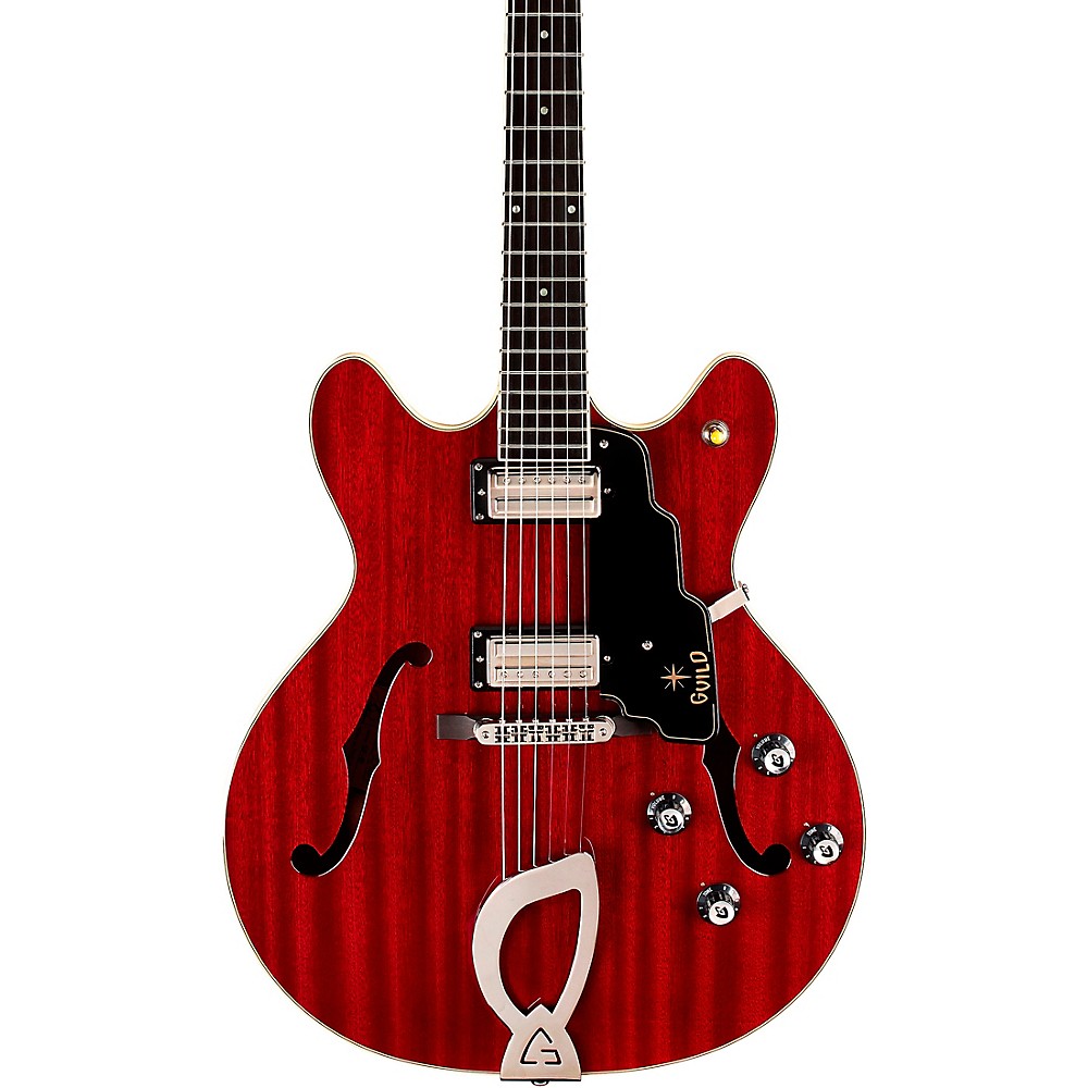 Guild Starfire Iv Hollowbody Archtop Electric Guitar Cherry Red