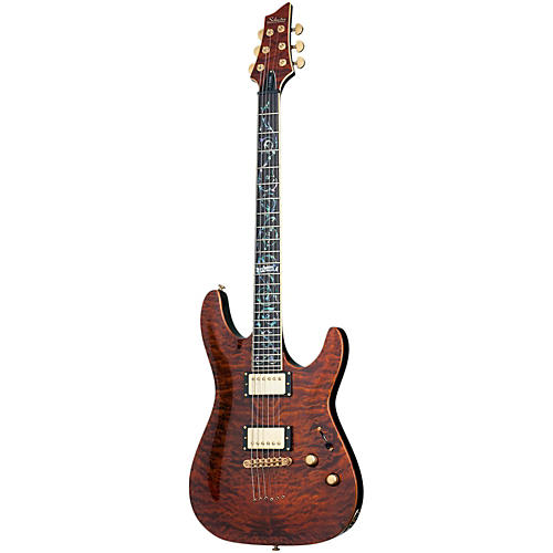 SCHECTER C-1 Classic Amber Gold スルーネック Schecter Guitar Research C-1 Classic Electric Guitar Antique Amber