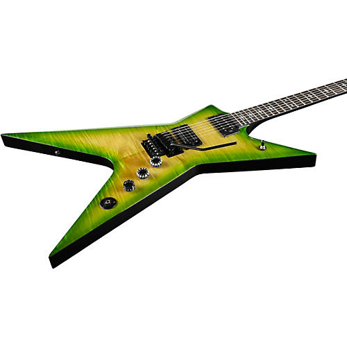 Dean Stealth Floyd Rose Flame Maple Electric Guitar Dime Slime