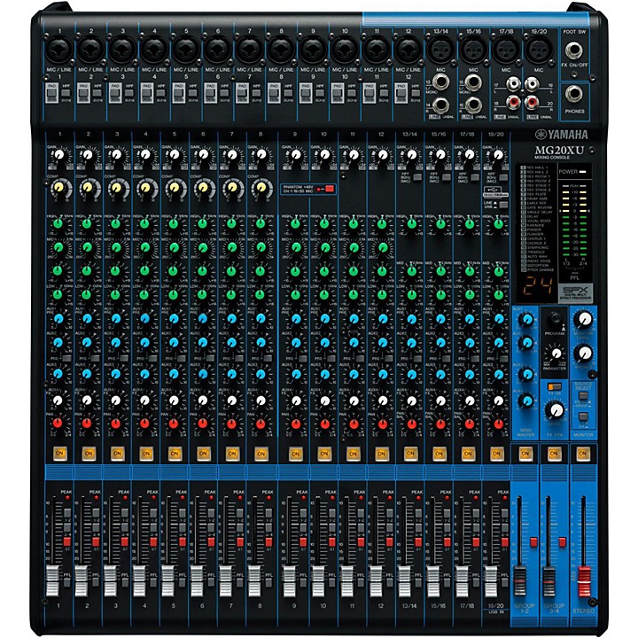 Yamaha MGP32X 32-Input Hybrid Digital/Analog Mixer With USB Rec