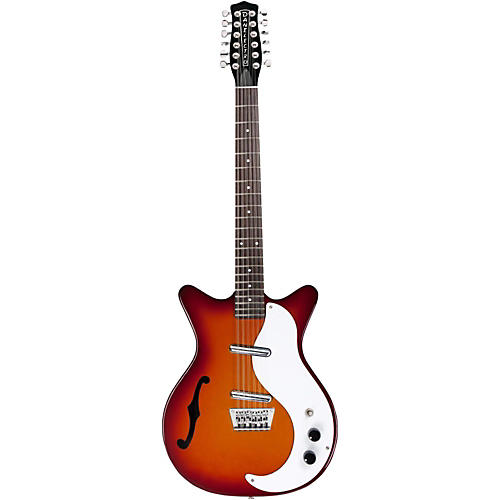 Danelectro 12 String Semi-Hollow Electric Guitar Cherry Sunburst