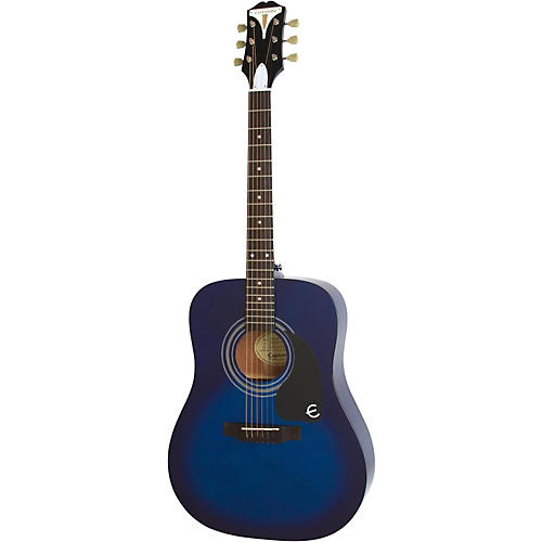 Epiphone PRO-1 Acoustic Guitar Transparent Blue | Musician's Friend