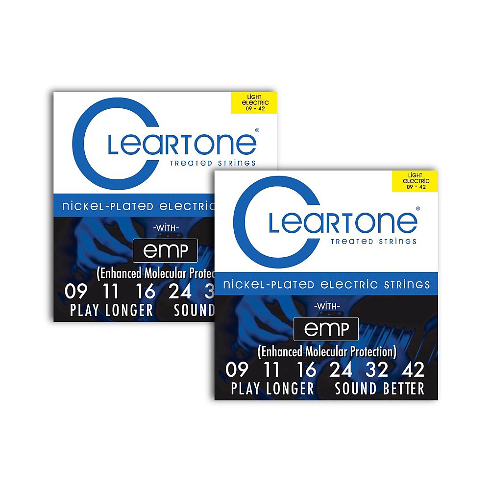 UPC 888365092164 product image for Cleartone Nickel-Plated Super Light Electric Guitar Strings .09 - .42ÃÂ ÃÂ 2-P | upcitemdb.com