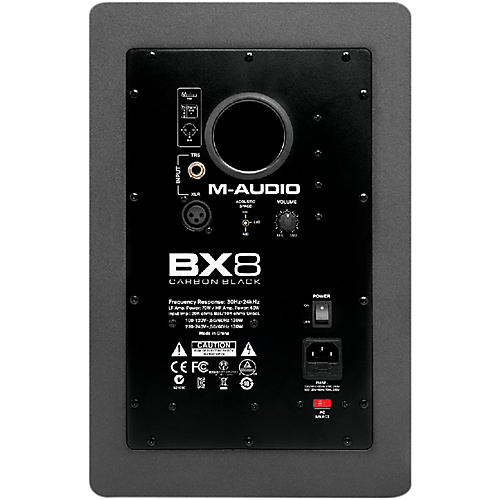 M-Audio BX8 Carbon Black Studio Monitor (Each) | Musician's Friend