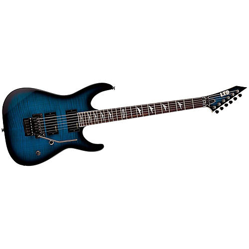 ESP LTD M-330 Flamed Maple Top Electric Guitar See-Thru Blue