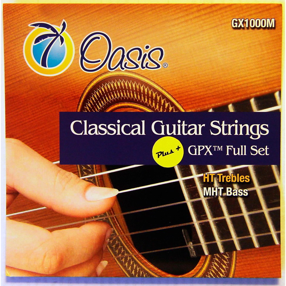 UPC 898775001434 product image for Oasis Gpx+ Classical Guitar High Tension Gpx Carbon Trebles/Medium Tension Soste | upcitemdb.com