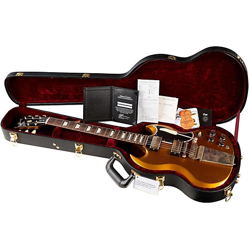超リアルGibsonロゴ入り Maestro Vibrola　レプリカ　ゴールド スーパーリアルGibsonロゴ入り Vibrola ロング・レプリカの通販