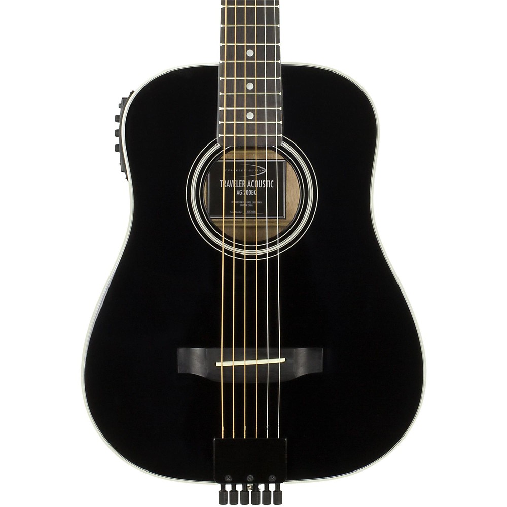 UPC 852104000079 product image for Traveler Guitar AG-200EQ Acoustic-Electric Travel Guitar Black | upcitemdb.com