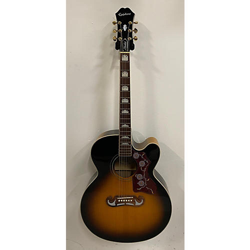 Epiphone J200ec Acoustic Electric Guitar 2 Color Sunburst