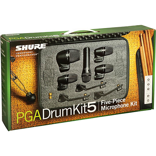 Shure PGADRUMKIT5 5-Piece Drum Microphone Kit | Musician's Friend