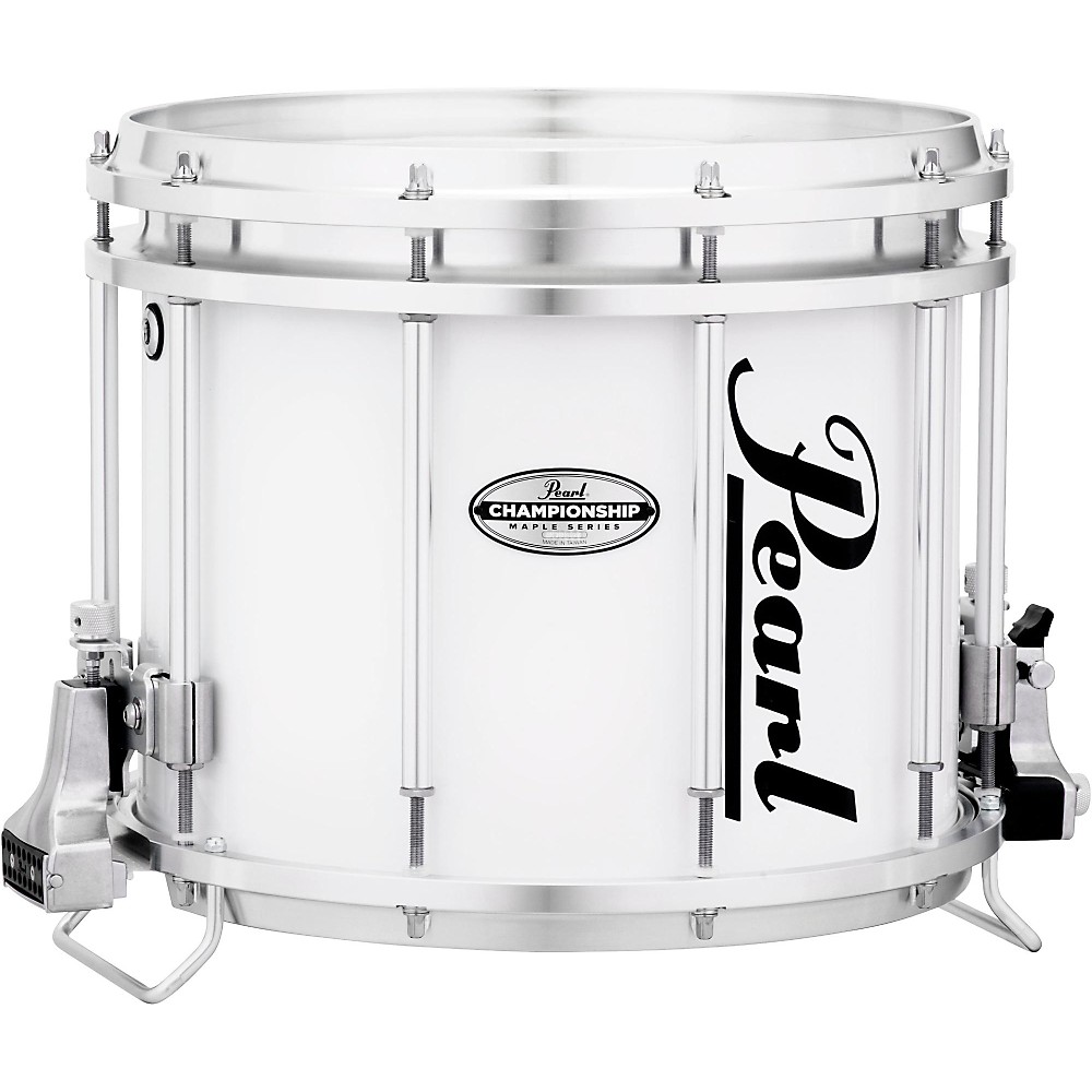Pearl Championship Maple FFX Marching Snare Drum 13 x 11 in. Pure White
