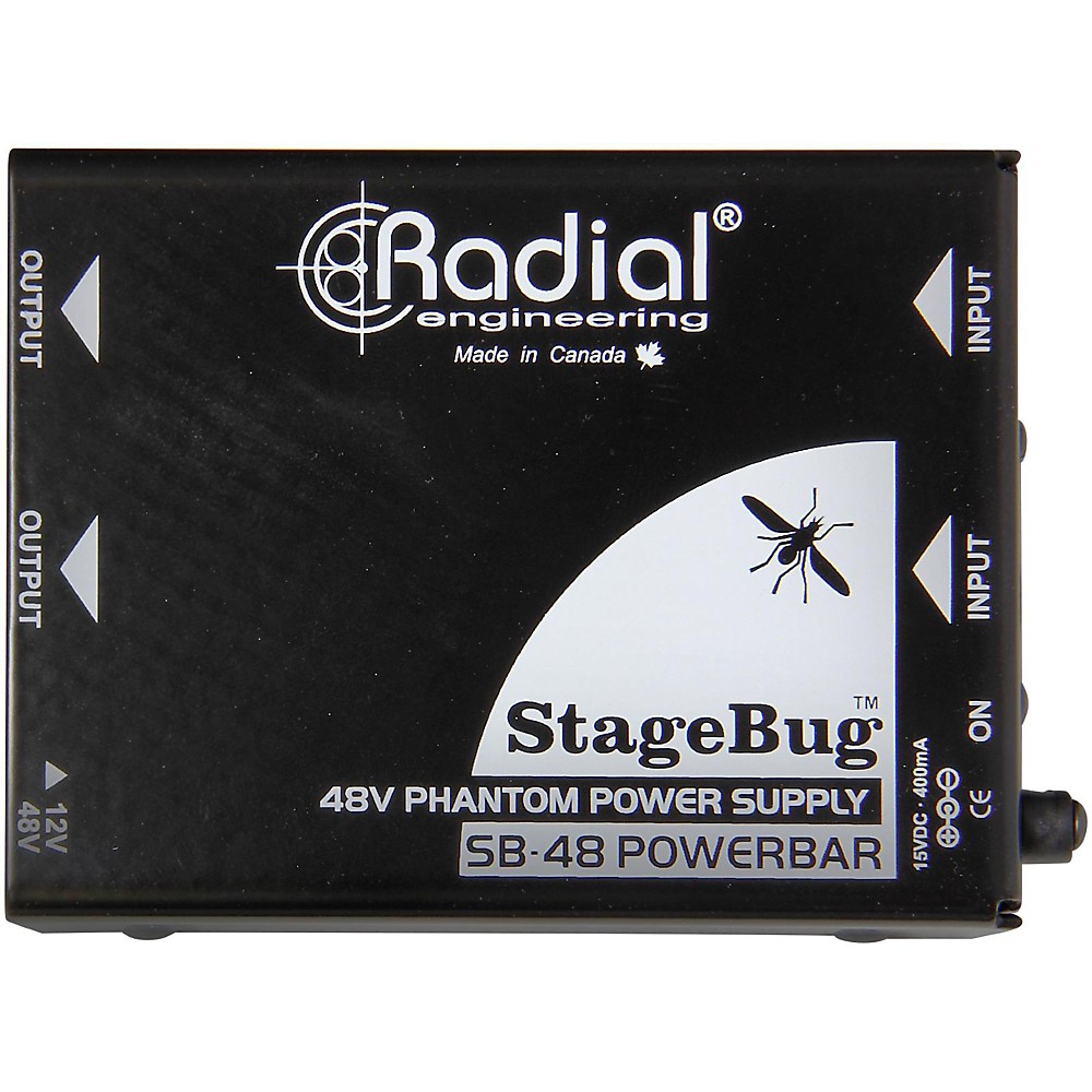 Radial Engineering Stage Bug Sb48 Phantom Power Supply