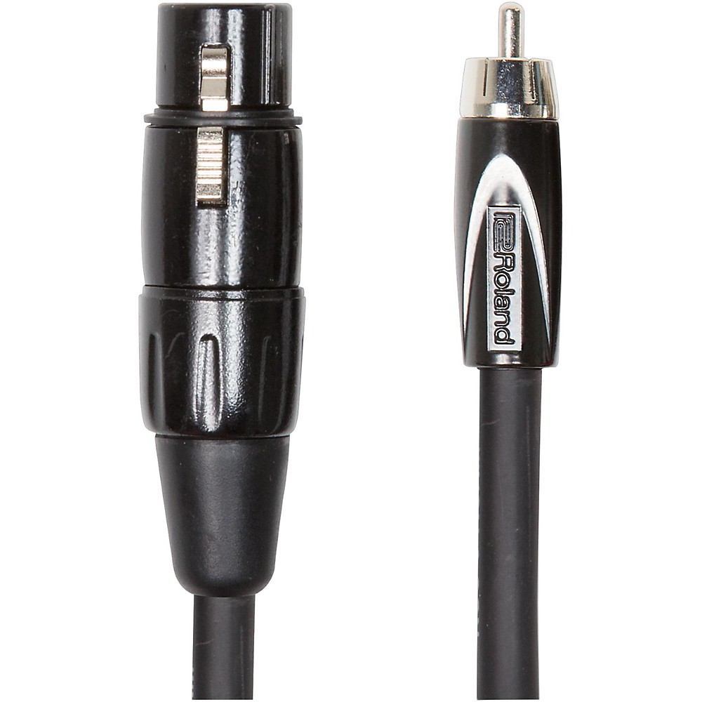 Roland Series XLR (Female) - RCA Interconnect Cable 10 ft. Black