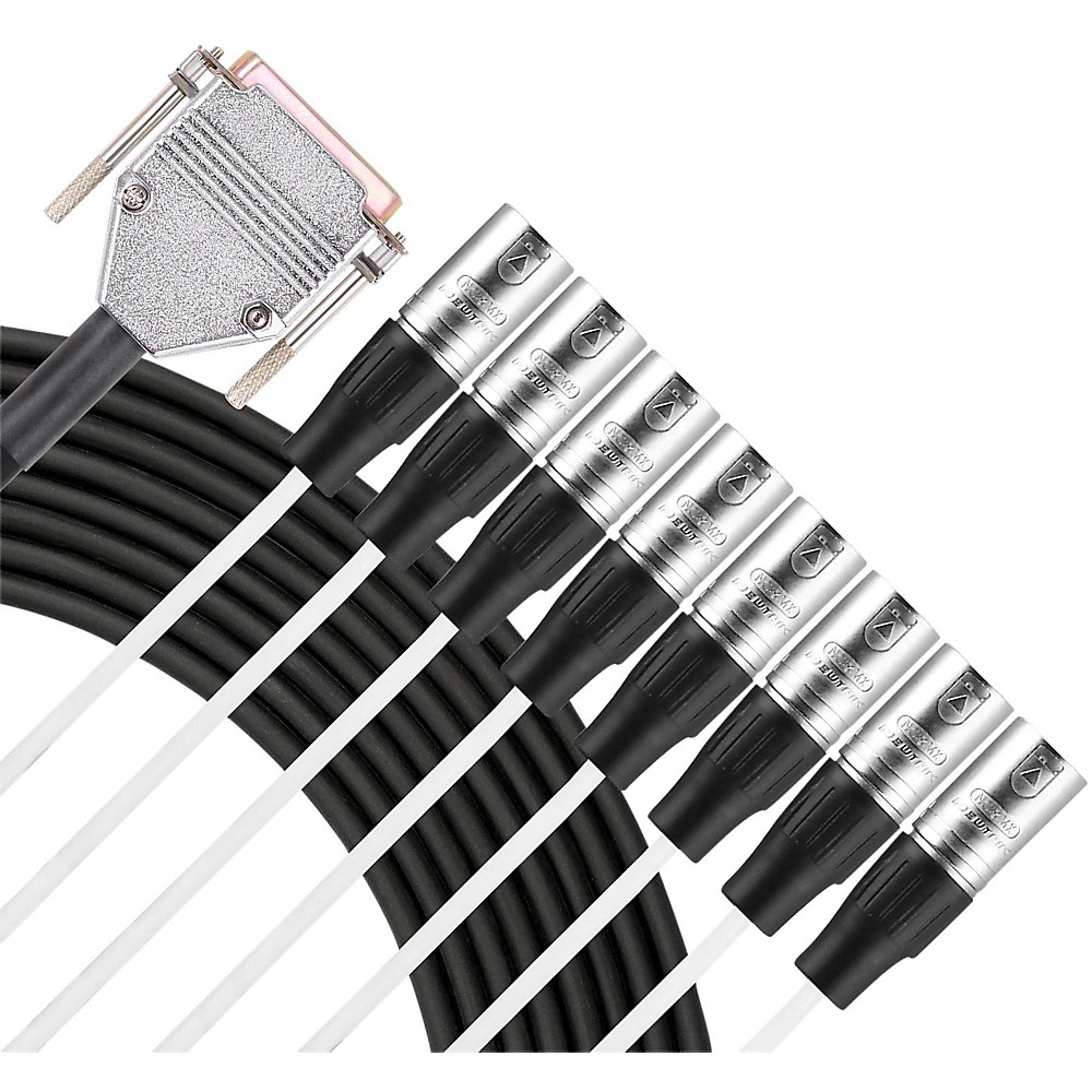 The Livewire Advantage A8DSUBT studio snake features 8 balanced audio  channels with secure D-sub 25-pin connector to XLR male for use with ...