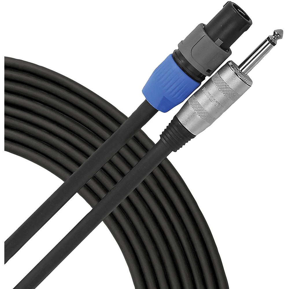 Livewire Elite 12g Speaker Cable Speakon to 1/4 in. Male 25 ft. Black