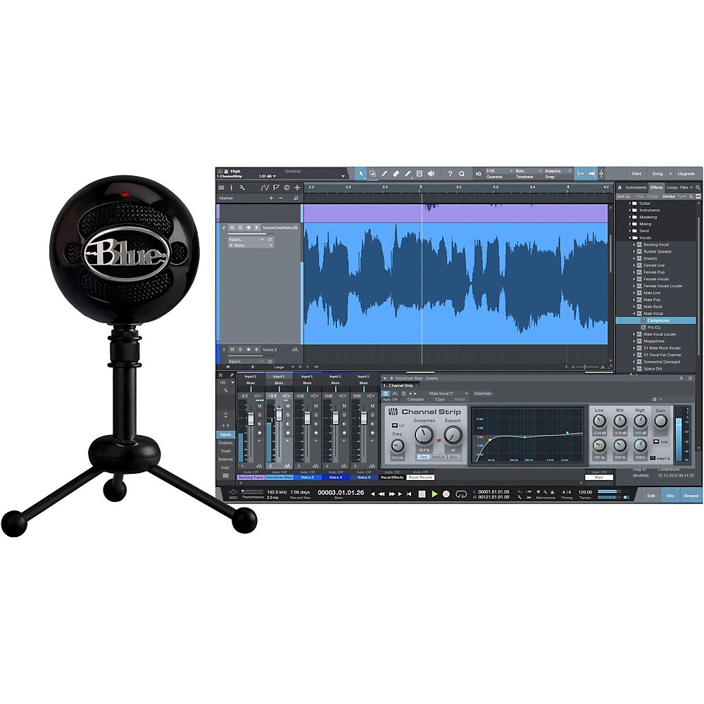 UPC 836213001110 product image for Blue Snowball Studio Usb Microphone Black | upcitemdb.com