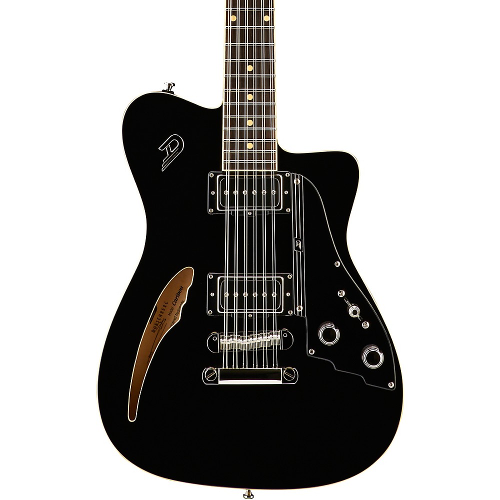 Duesenberg Usa Caribou 12 String Semi-Hollow Electric Guitar Black