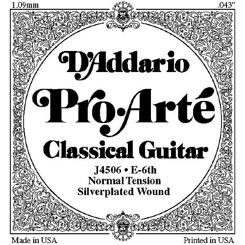 J45 E-6 Pro-Arte Composite Normal LP Single Classical Guitar String