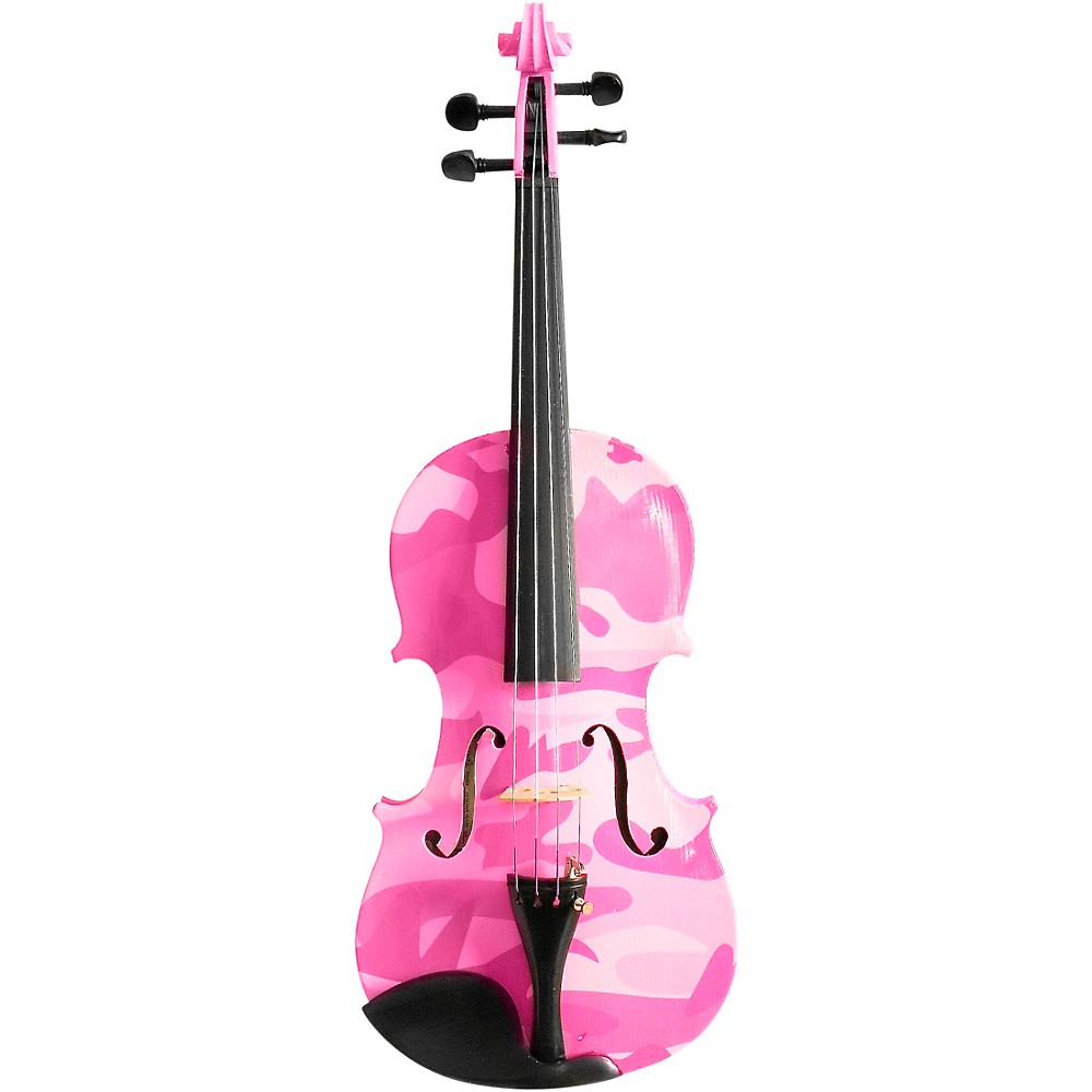 Rozanna's Violins Pink Camouflage Series Violin Outfit 1/2