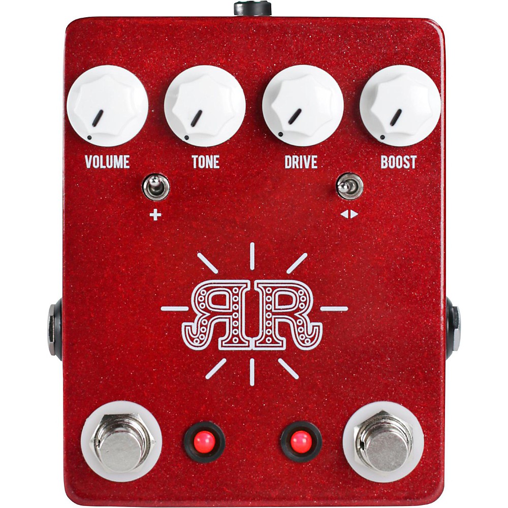Jhs Pedals Ruby Red 2-In-1 Overdrive Boost Butch Walker Signature Pedal