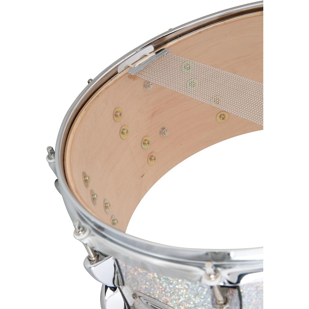 Orange County Drum & Percussion Maple Snare Drum Halo Flake Finish 14 x