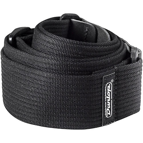 Dunlop Ribbed Cotton Guitar Strap Black | Musician's Friend