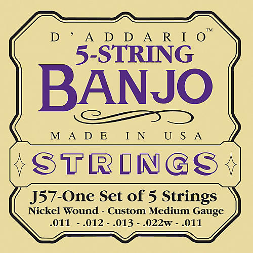 J57 5-String Banjo Strings