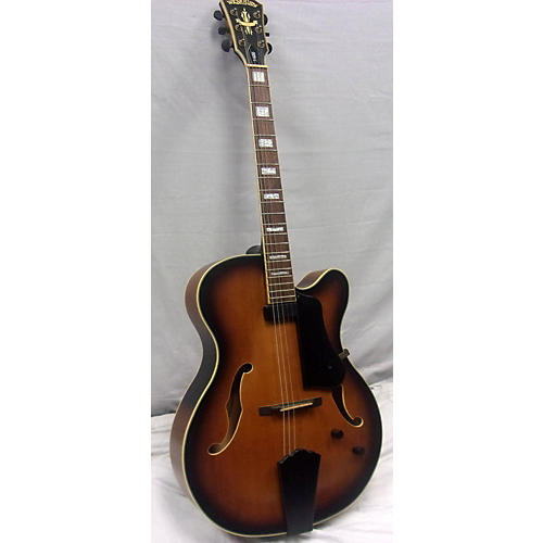 Washburn J600 Jazz Venetian Hollow Body Electric Guitar Vintage Sunburst