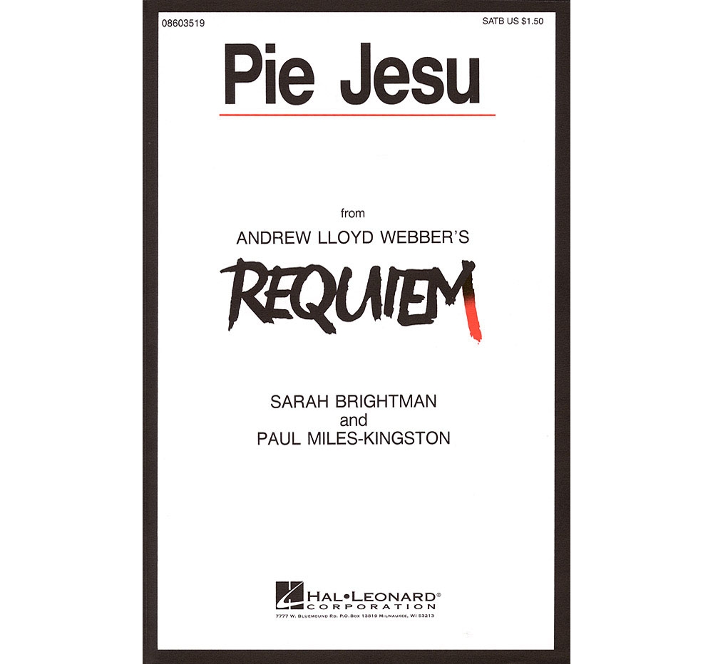 Pie Jesu (from Requiem) SATB by Sarah Brightman composed by Andrew