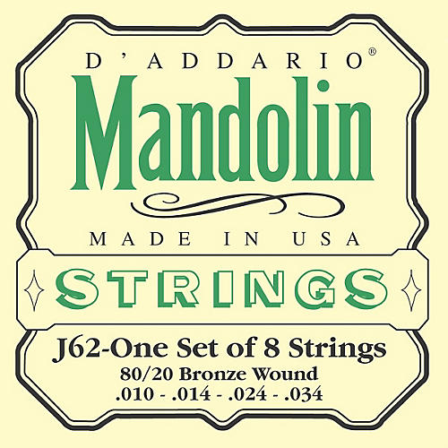 J62 80/20 Phosphor Bronze Mandolin Strings