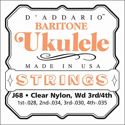 J68 Baritone Ukulele Strings