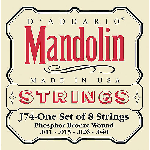 J74 Phosphor Bronze Medium Mandolin Strings