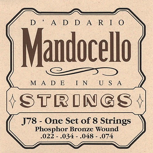 J78 Phosphor Bronze Wound Mandocello String Set