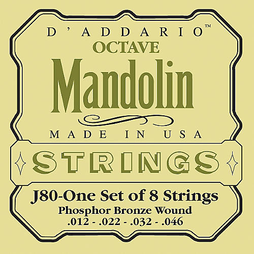 J80 Phosphor Bronze Octave Mandolin Strings
